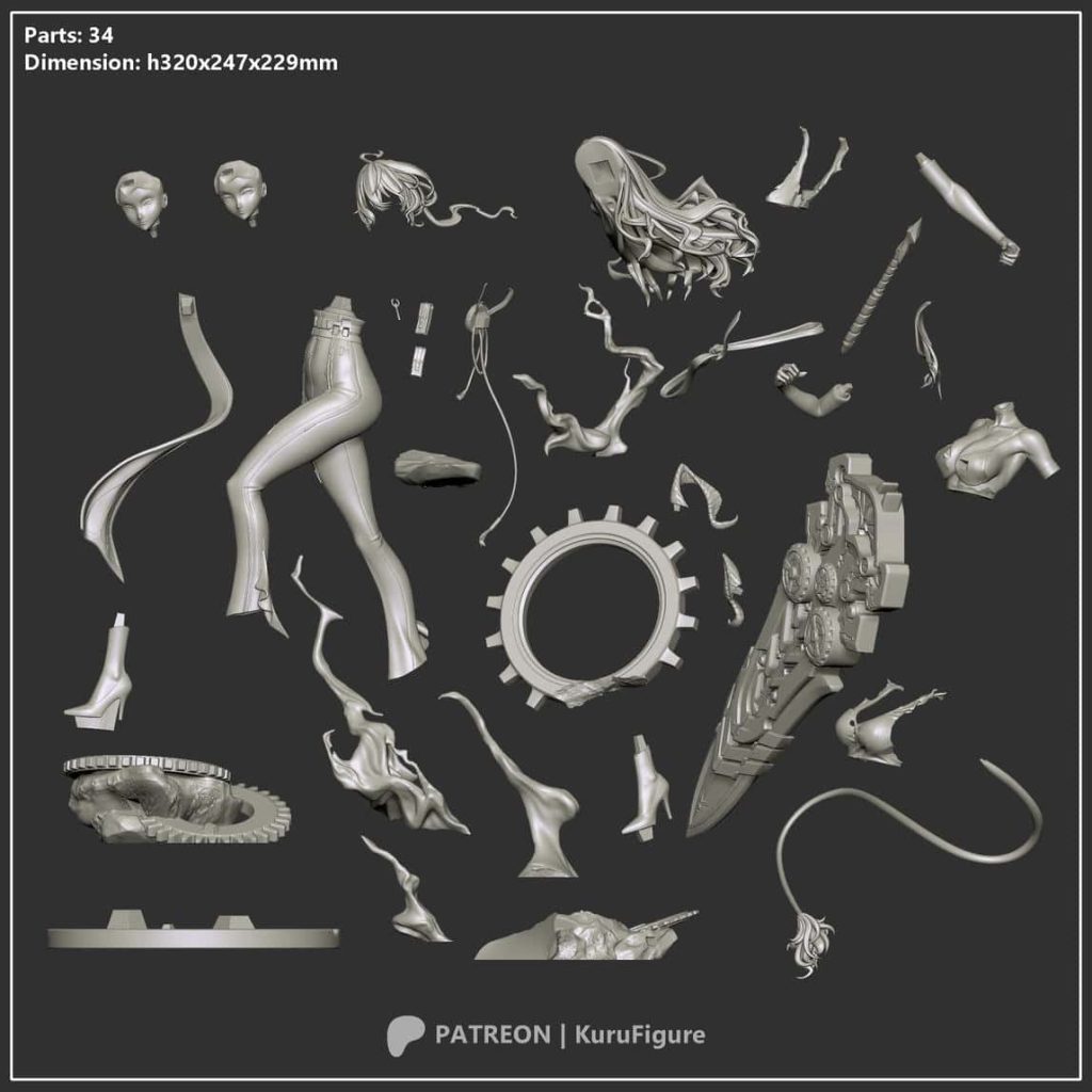 图片[4]-Kuru Figure 鸣潮 赞妮-P站图纸收藏馆