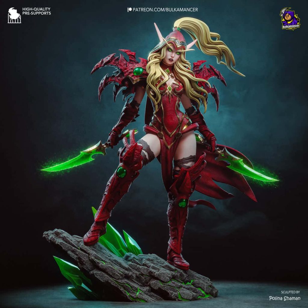 图片[1]-Bulkamancer 魔兽世界 瓦莉拉·萨古纳尔-P站图纸收藏馆