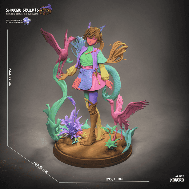 图片[4]-Shinobu Sculpts 明日方舟 陈千语-P站图纸收藏馆