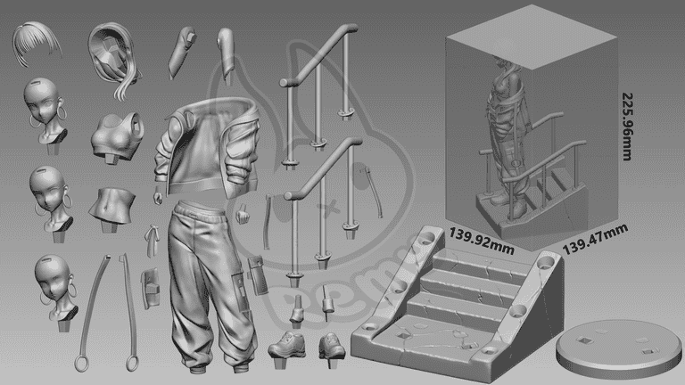 图片[5]-Remy Sculpts 药屋少女的呢喃 猫猫-P站图纸收藏馆