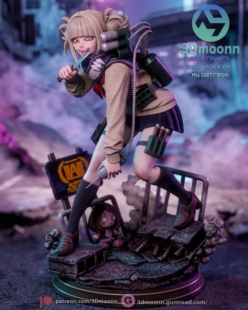 Himiko Togi Collectible Figurine – 3D STL Print Model-P站图纸收藏馆