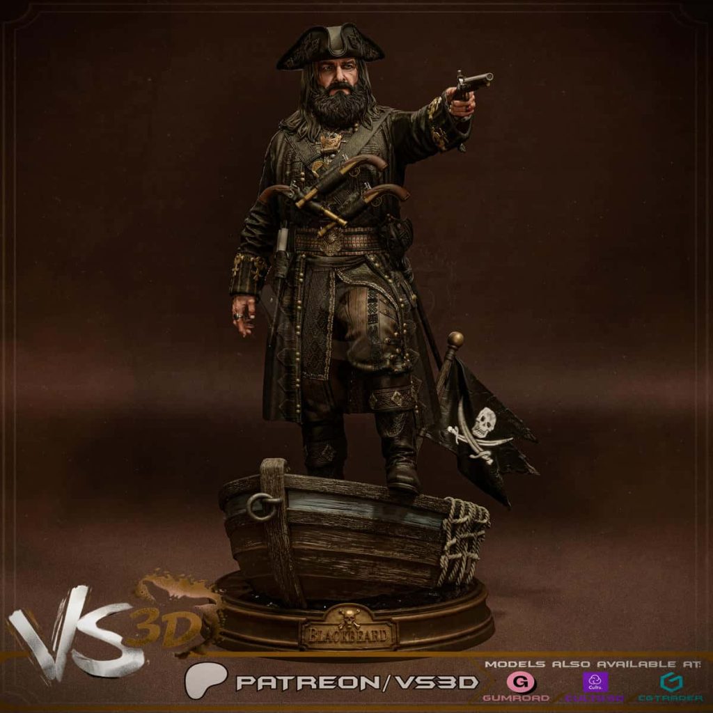 VS3D 海贼王 黑胡子-P站图纸收藏馆