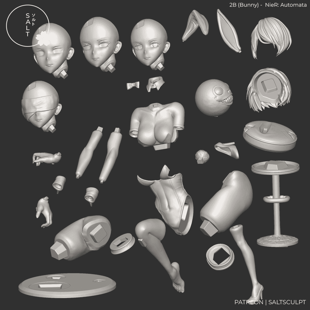 图片[5]-SaltSculpt 尼尔：机械纪元 尤尔哈2B-P站图纸收藏馆