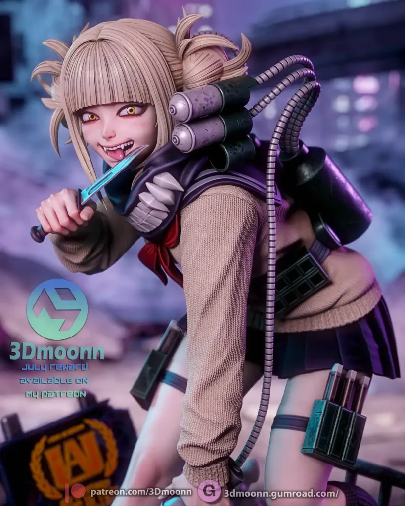 图片[4]-Himiko Togi Collectible Figurine – 3D STL Print Model-P站图纸收藏馆
