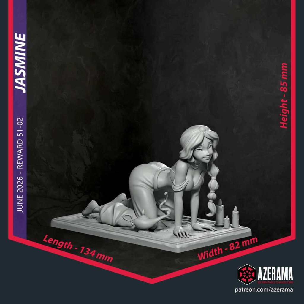 图片[3]-Azerama 阿拉丁 茉莉公主-P站图纸收藏馆