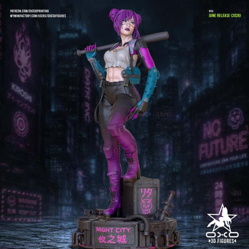 OXO3D 赛博朋克2077 丽塔·惠勒-P站图纸收藏馆