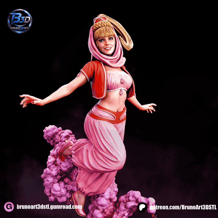 图片[2]-BrunoArt3D 太空仙女恋 灯神珍妮-P站图纸收藏馆
