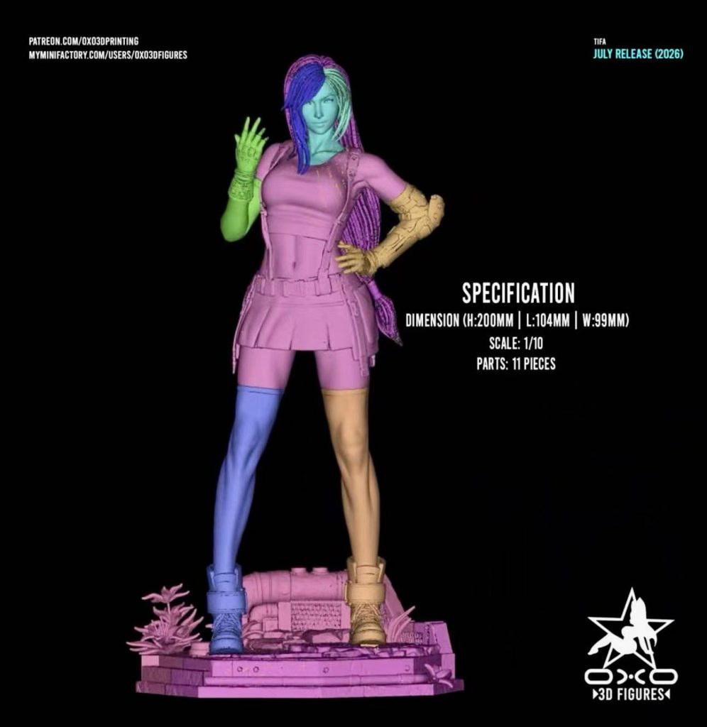 图片[5]-OXO3D 最终幻想 蒂法·洛克哈特-P站图纸收藏馆