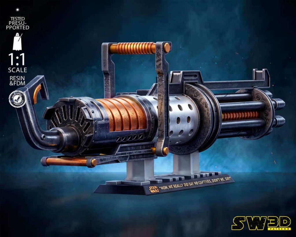 SW3D 星球大战 Z-6转轮爆能炮-P站图纸收藏馆