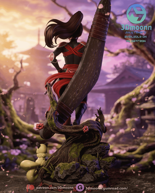 图片[4]-3Dmoonn 犬夜叉 日暮戈薇-P站图纸收藏馆