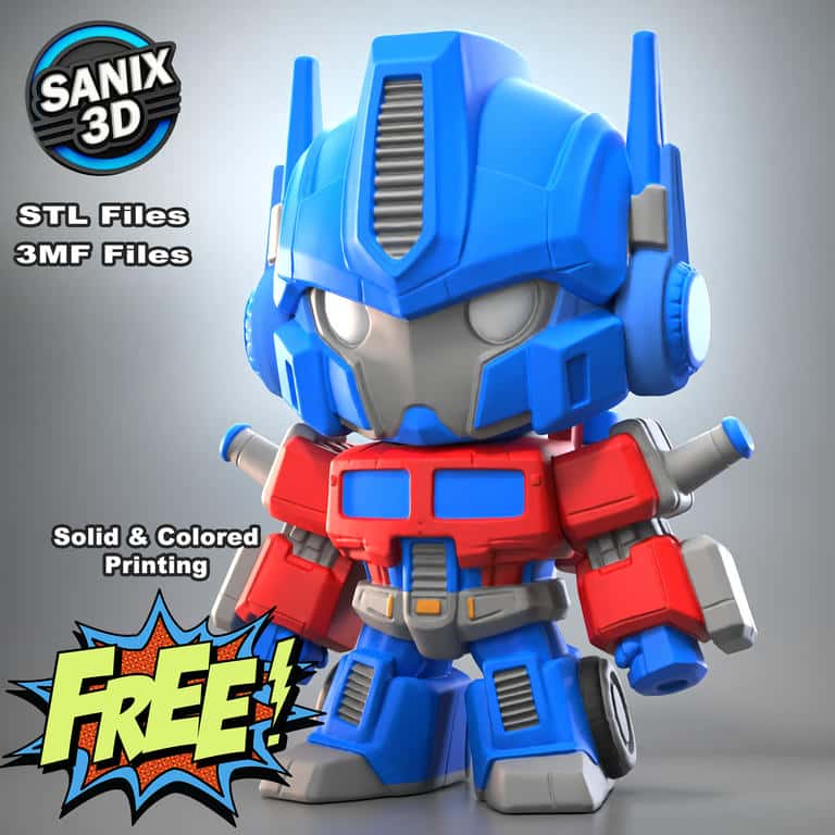Sanix3d 变形金刚 擎天柱-P站图纸收藏馆