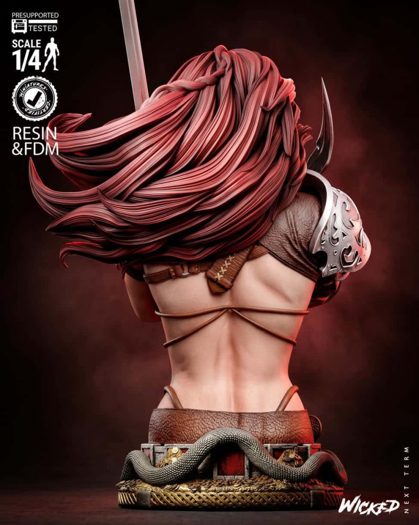 图片[3]-3DWicked 女王神剑 红发索尼娅-P站图纸收藏馆