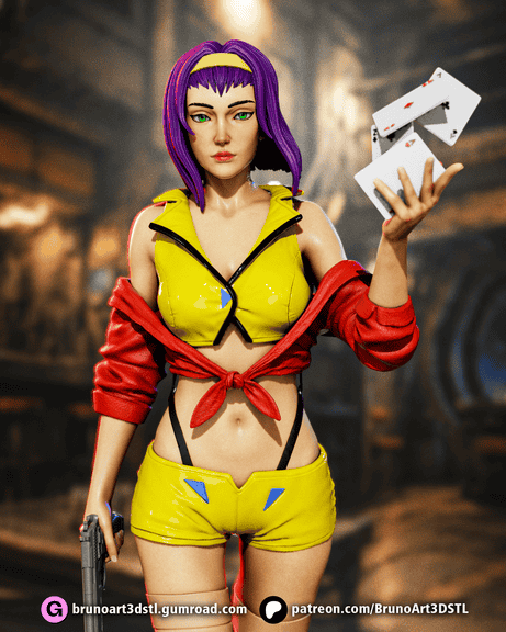 图片[2]-BrunoArt3D 星际牛仔 菲·瓦伦坦-P站图纸收藏馆