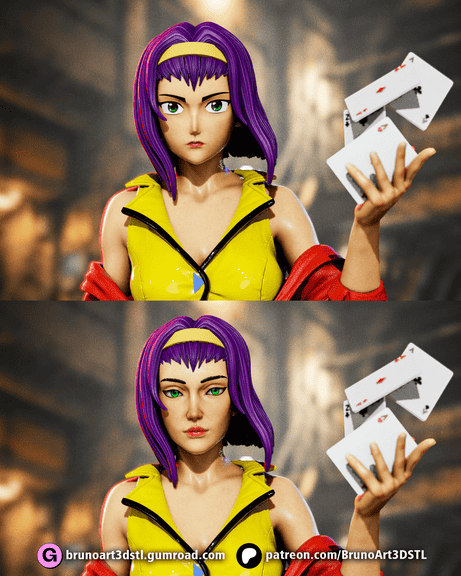 图片[3]-BrunoArt3D 星际牛仔 菲·瓦伦坦-P站图纸收藏馆