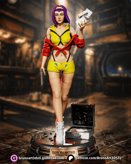 BrunoArt3D 星际牛仔 菲·瓦伦坦-P站图纸收藏馆