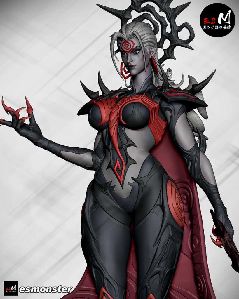 图片[1]-ESMonster 漫威 黑衣女王 海拉-P站图纸收藏馆