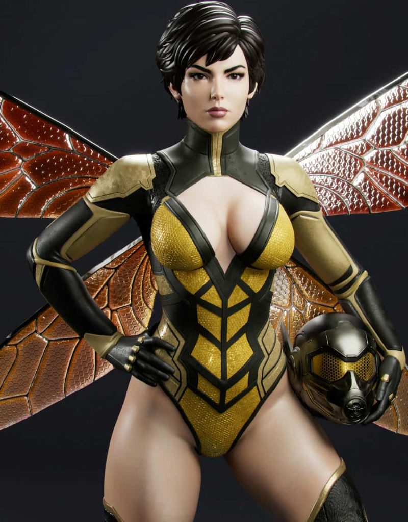 图片[2]-Abe3D 漫威 黄蜂女-P站图纸收藏馆