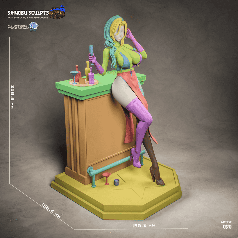 图片[3]-Shinobu Sculpts 少女前线 海伦-P站图纸收藏馆