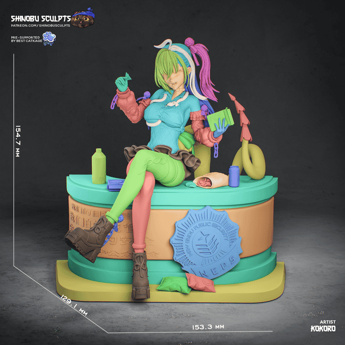 图片[5]-Shinobu Sculpts 绝区零 希希芙-P站图纸收藏馆