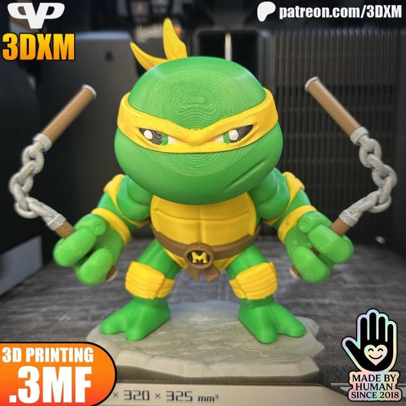 Chibi STL 忍者神龟 斯普林特-P站图纸收藏馆