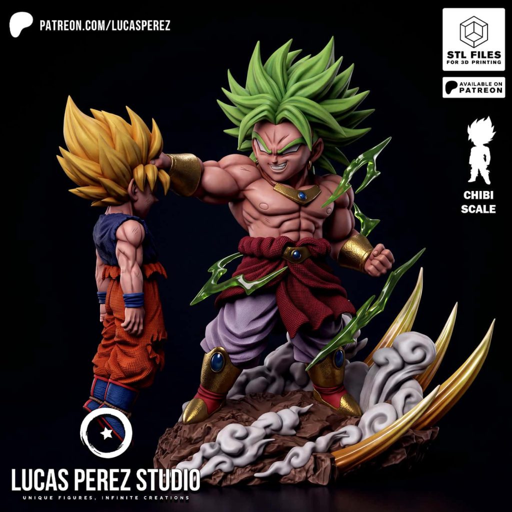 Lucas Perez 龙珠 布罗利VS悟空-P站图纸收藏馆