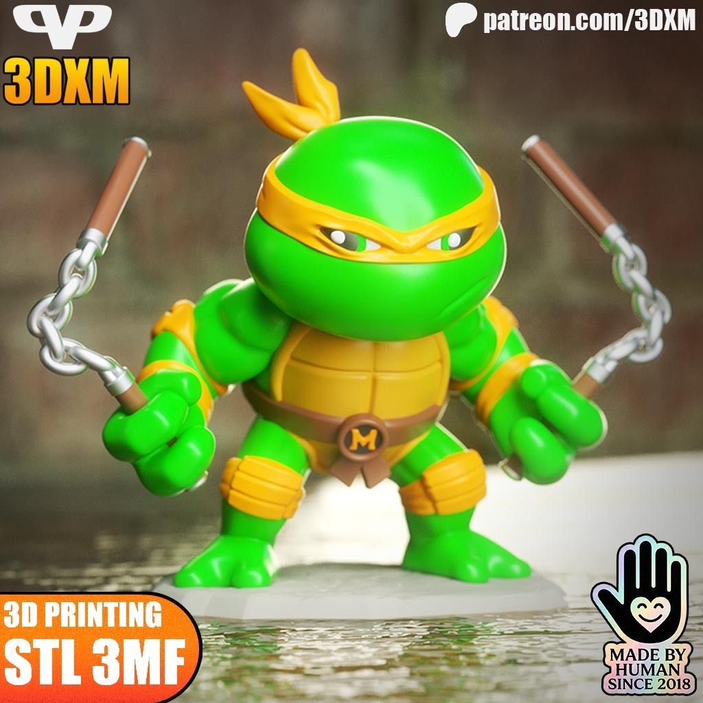 图片[2]-Chibi STL 忍者神龟 斯普林特-P站图纸收藏馆