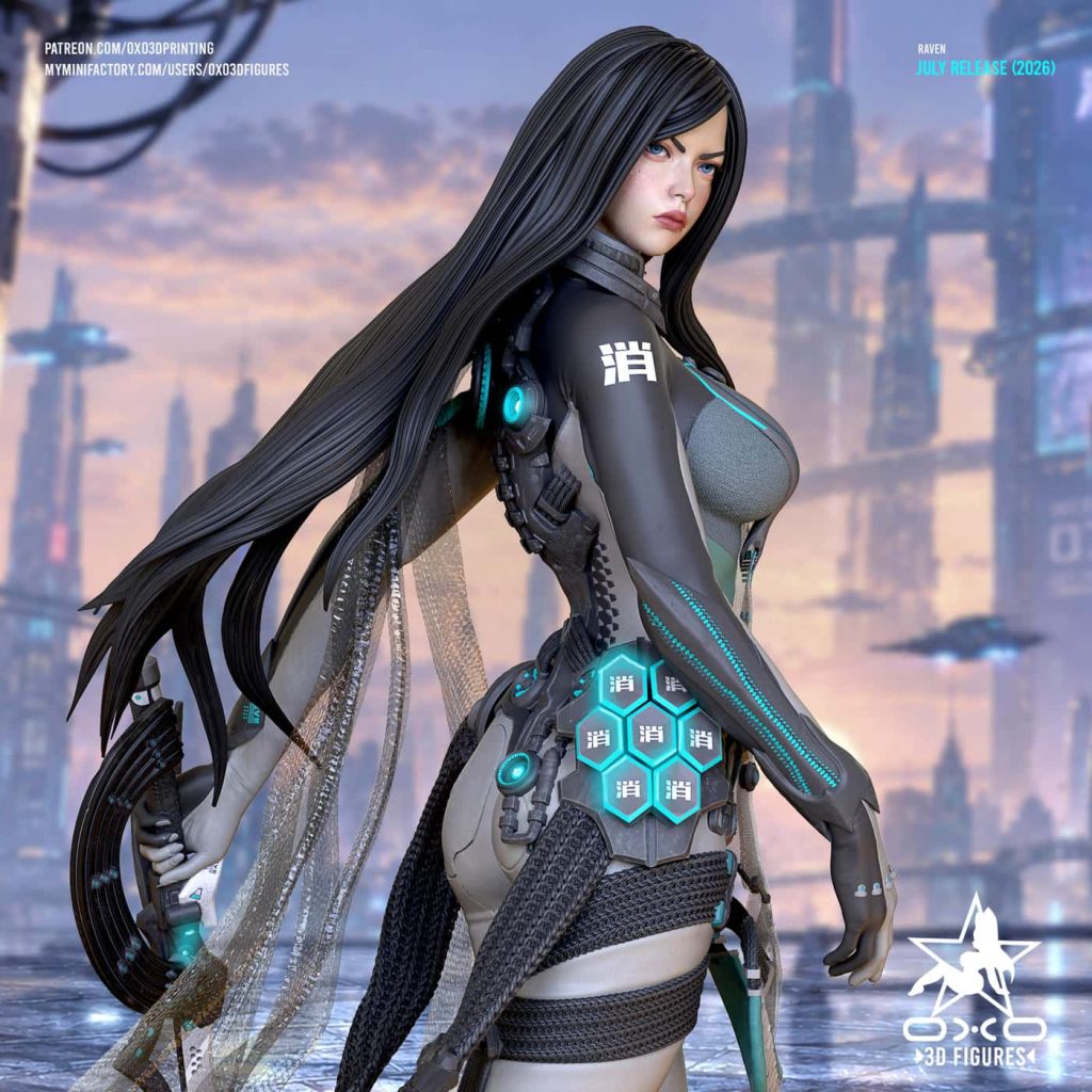 图片[2]-OXO3D DC漫画 渡鸦-P站图纸收藏馆