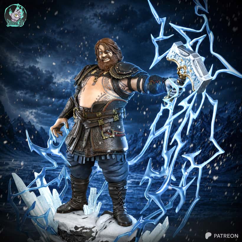 Kaidan 3D 战神 雷神托尔-P站图纸收藏馆